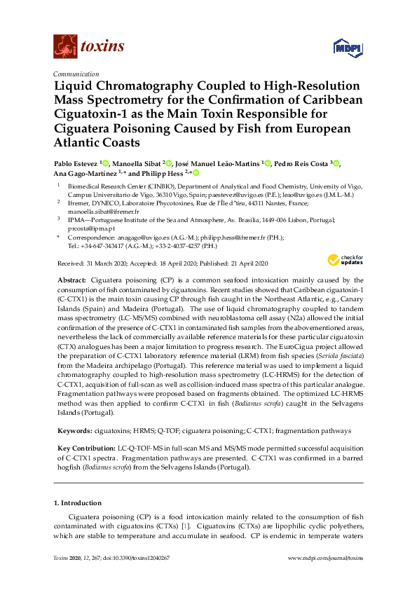 (PDF) Liquid Chromatography Coupled to High-Resolution Mass ...