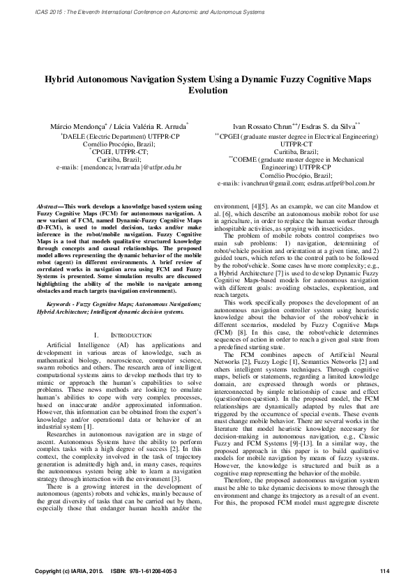 (PDF) Hybrid Autonomous Navigation System Using a Dynamic Fuzzy ...