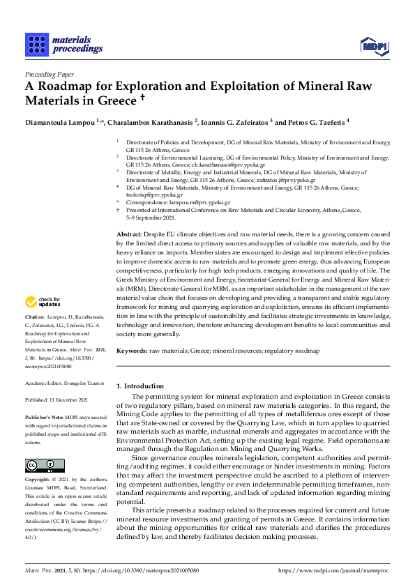 (PDF) A Roadmap for Exploration and Exploitation of Mineral Raw ...
