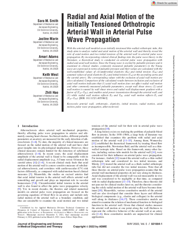 (PDF) Radial and Axial Motion of the Initially Tensioned Orthotropic ...