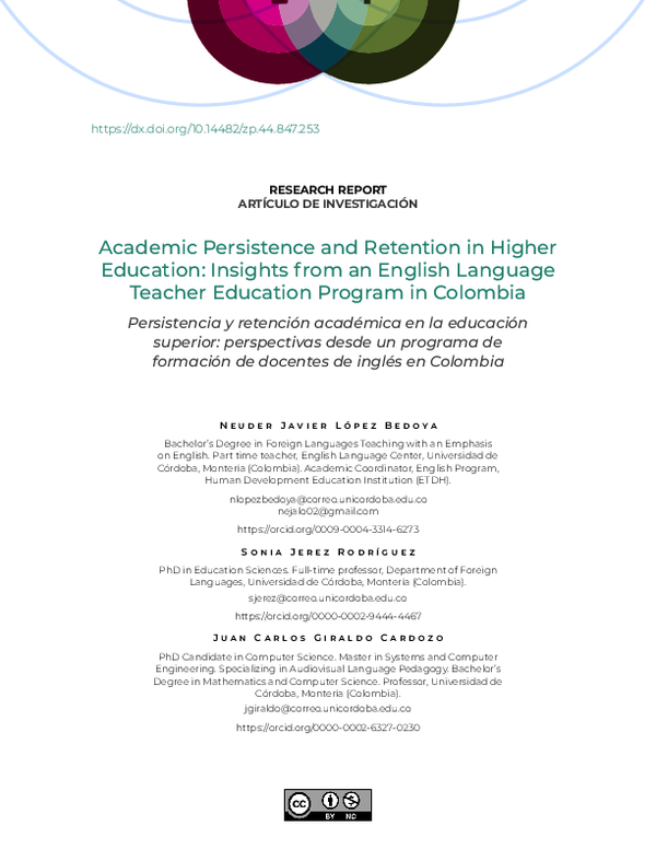 (PDF) Academic Persistence and Retention in Higher Education: Insights ...