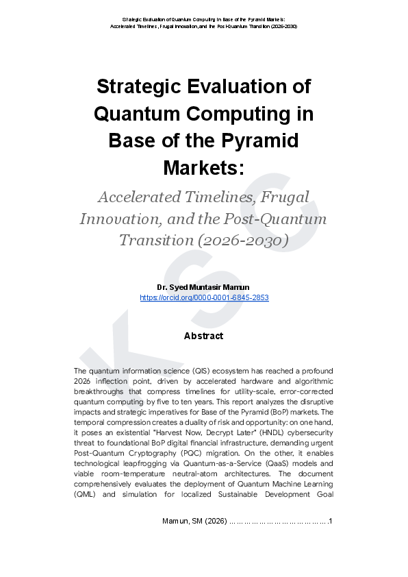 (PDF) Strategic Evaluation of Quantum Computing in Base of the Pyramid ...