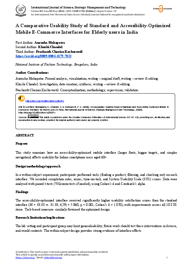 (PDF) A Comparative Usability Study of Standard and Accessibility ...