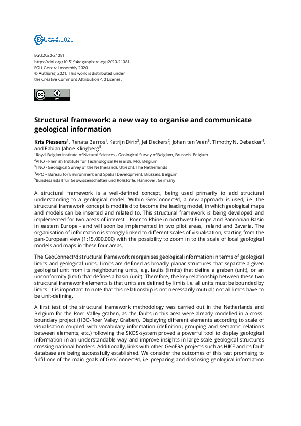 (PDF) Structural framework: a new way to organise and communicate ...