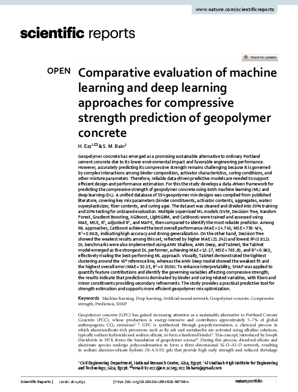 (PDF) Comparative evaluation of machine learning and deep learning ...