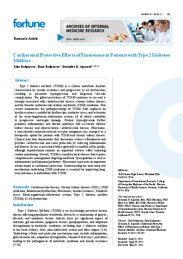 (PDF) Cardiorenal Protective Effects of Finerenone in Patients with ...