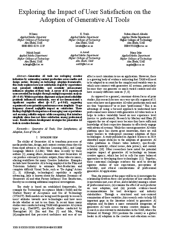 (PDF) Exploring the Impact of User Satisfaction on the Adoption of ...