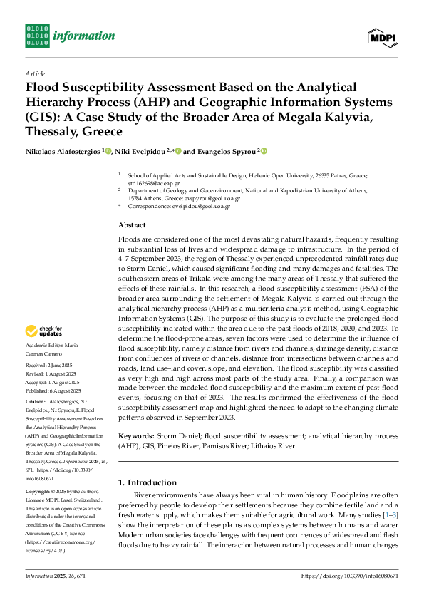 (PDF) Flood Susceptibility Assessment Based on the Analytical Hierarchy ...