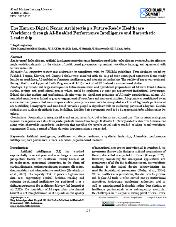 (PDF) The Human-Digital Nexus: Architecting a Future-Ready Healthcare ...