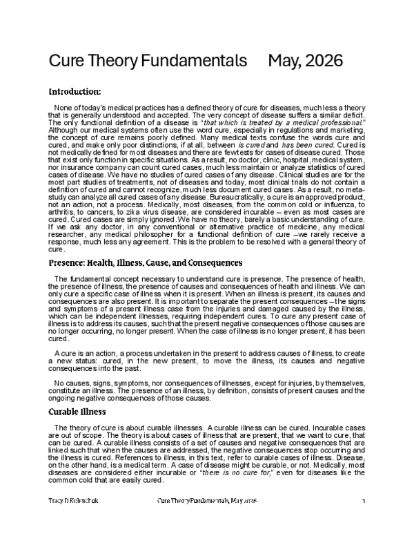 (PDF) Cure Theory Fundamentals