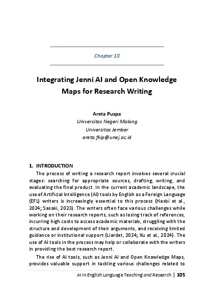 (PDF) Integrating Jenni AI and Open Knowledge Maps for Research Writing