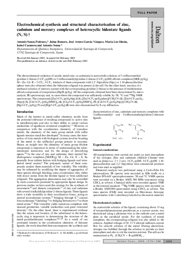 (PDF) Electrochemical synthesis and structural characterisation of zinc ...