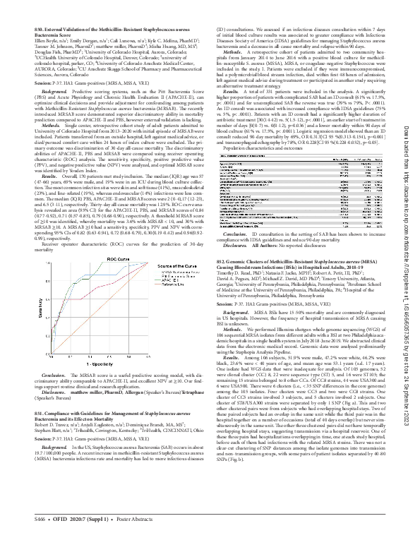 (PDF) 850. External Validation of the Methicillin-Resistant ...