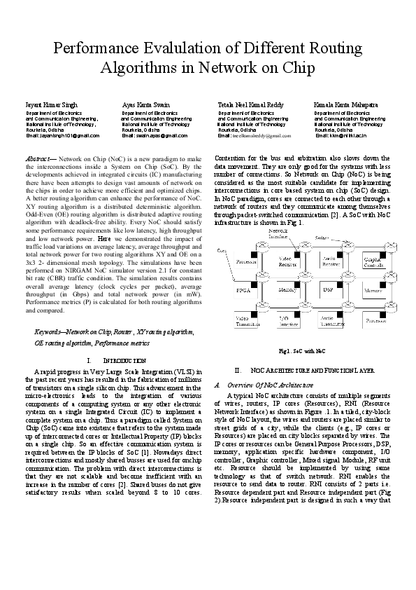 (PDF) Performance evalulation of different routing algorithms in ...
