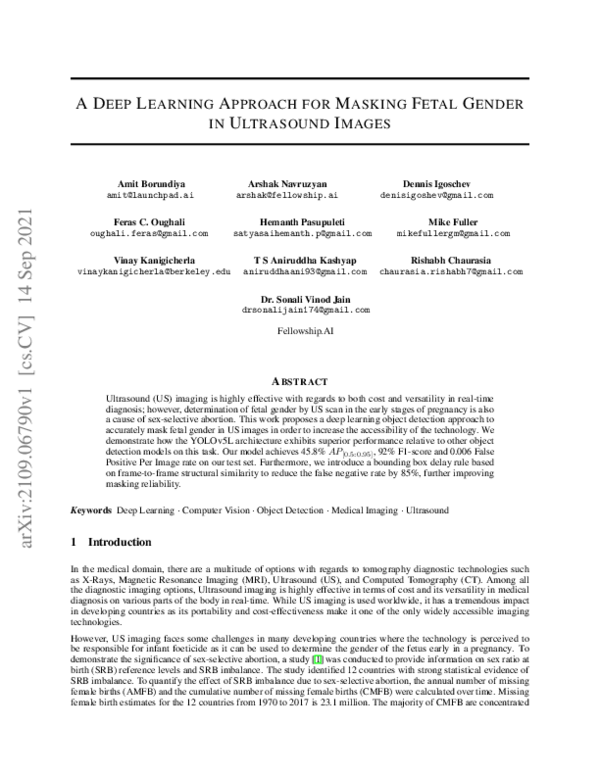 (PDF) A Deep Learning Approach for Masking Fetal Gender in Ultrasound ...