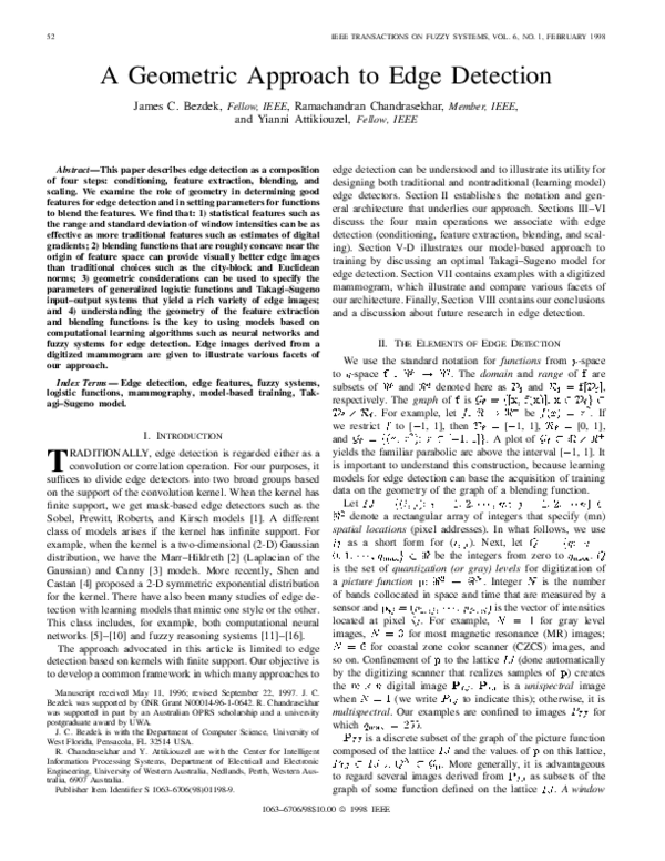 (PDF) A geometric approach to edge detection
