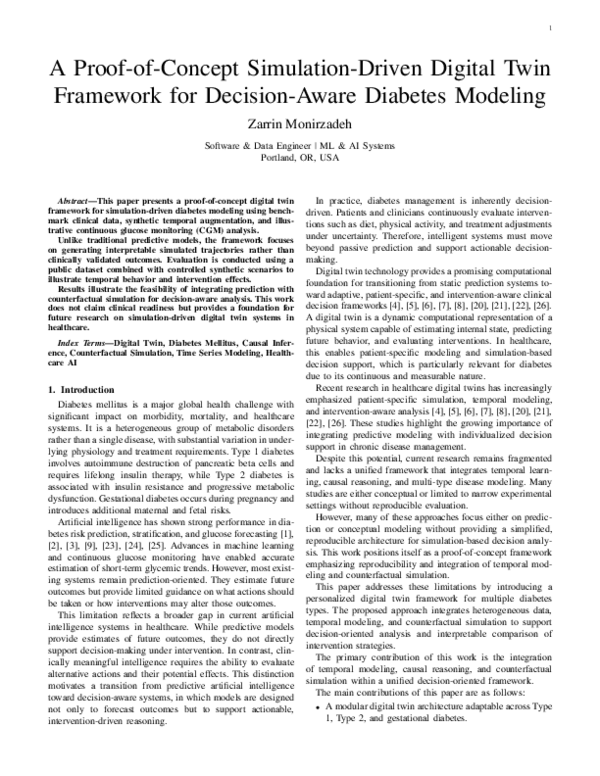 (PDF) A Proof-of-Concept Simulation-Driven Digital Twin Framework for ...
