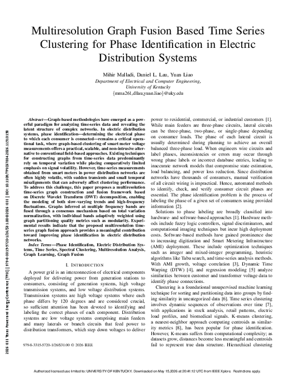 (PDF) Multiresolution Graph Fusion Based Time Series Clustering for ...