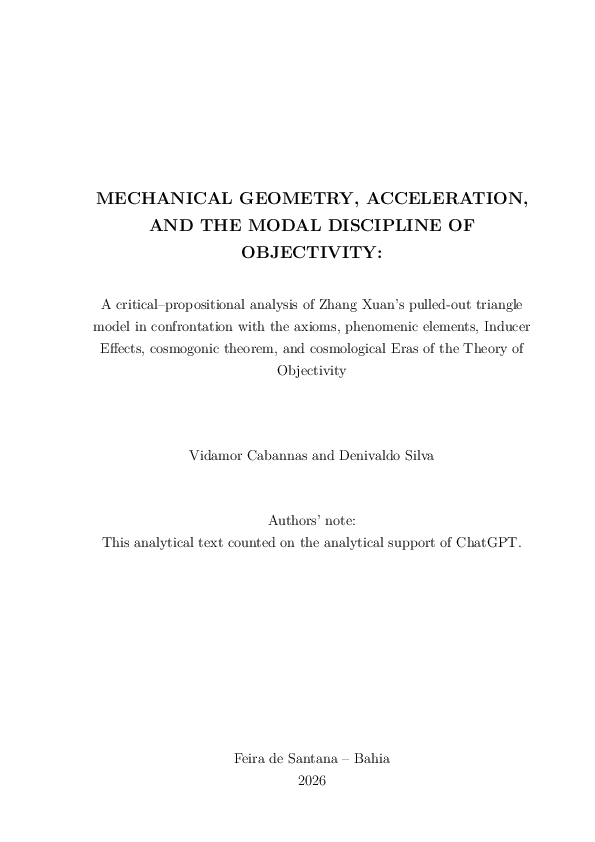 (PDF) MECHANICAL GEOMETRY ACCELERATION AND THE MODAL DISCIPLINE OF ...