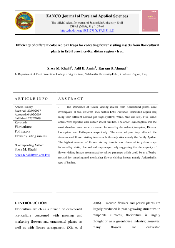 (PDF) ZANCO Journal of Pure and Applied Sciences