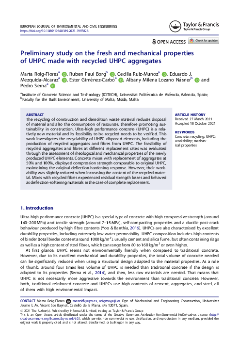 (PDF) Preliminary study on the fresh and mechanical properties of UHPC ...