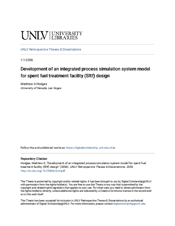 (PDF) Development of an Integrated Process Simulation System Model for ...