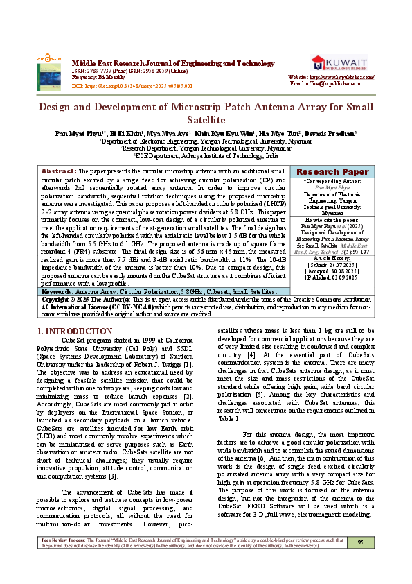 (PDF) Design and Development of Microstrip Patch Antenna Array for ...