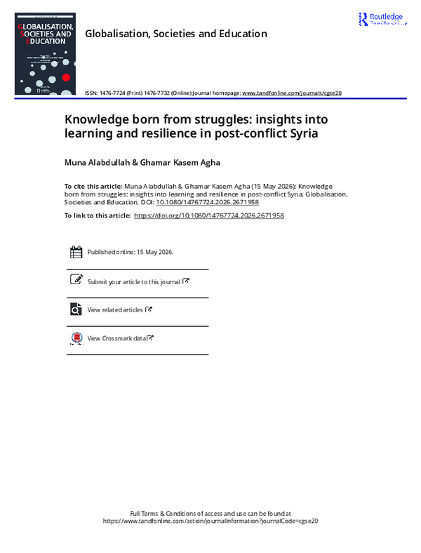 (PDF) Knowledge born from struggles: insights into learning and ...