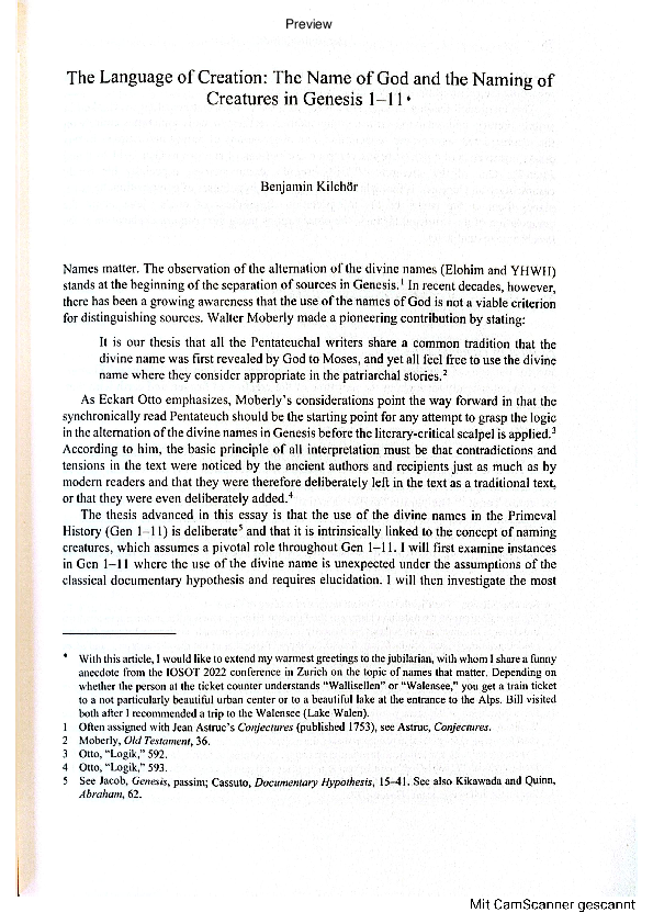 (PDF) The Language of Creation: The Name of God and the Naming of ...