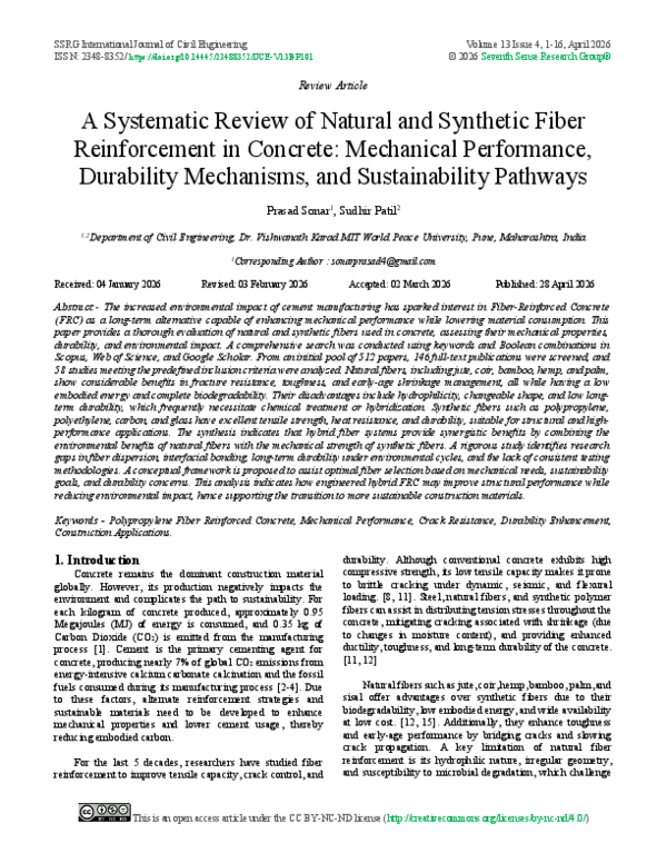 (PDF) A Systematic Review of Natural and Synthetic Fiber Reinforcement ...