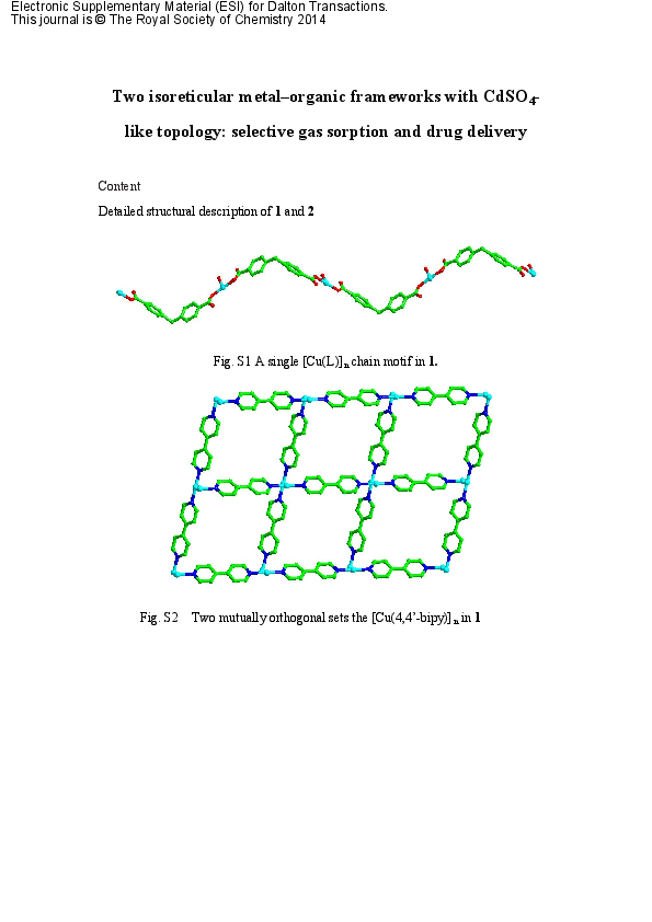 (PDF) Two isoreticular metal-organic frameworks with CdSO4-like ...