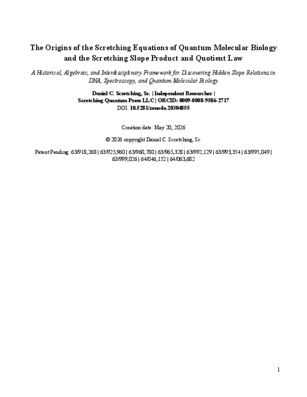(PDF) The Origins of the Scretching Equations of Quantum Molecular ...