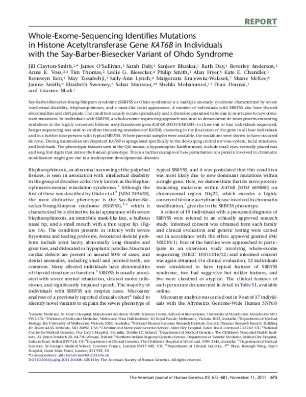 (PDF) Whole-Exome-Sequencing Identifies Mutations in Histone ...