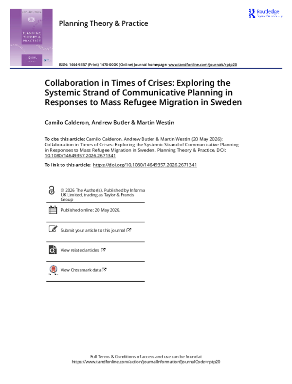 (PDF) Collaboration in Times of Crises: Exploring the Systemic Strand ...