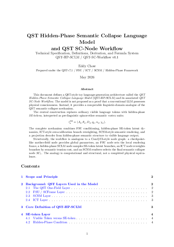 (PDF) QST Hidden-Phase Semantic Collapse Language Model and QST SC-Node ...