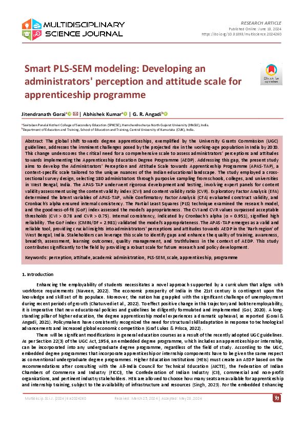 (PDF) Smart PLS-SEM modeling: Developing an administrators' perception ...