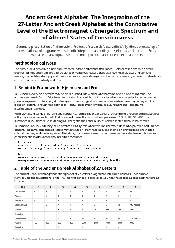 (PDF) The Integration of the 27-Letter Ancient Greek Alphabet at the ...
