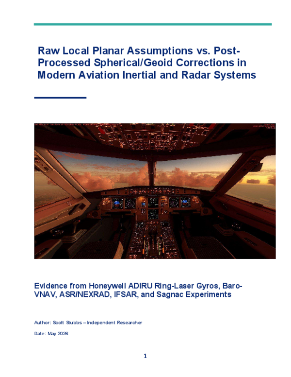 (PDF) Raw Local Planar Assumptions versus Post-Processed Spherical and ...