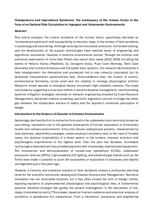 (PDF) Omnipotence and Imprudence Syndrome: The Inadequacy of the Human ...