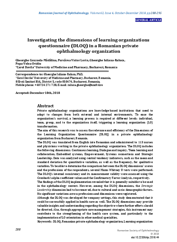 (PDF) Investigating the dimensions of learning organizations ...