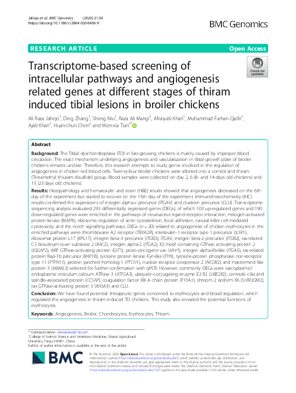 (PDF) Transcriptome-based screening of intracellular pathways and ...