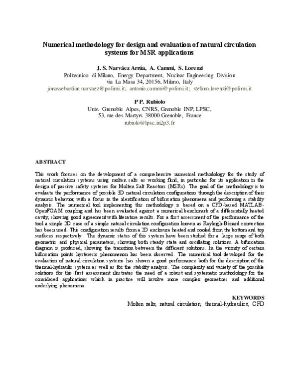 (PDF) Numerical methodology for design and evaluation of natural ...