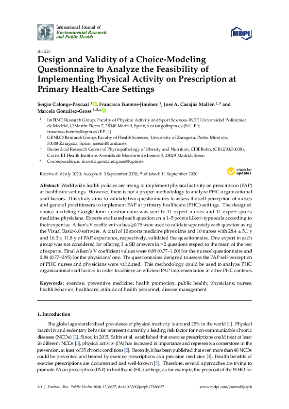 (PDF) Design and Validity of a Choice-Modeling Questionnaire to Analyze ...