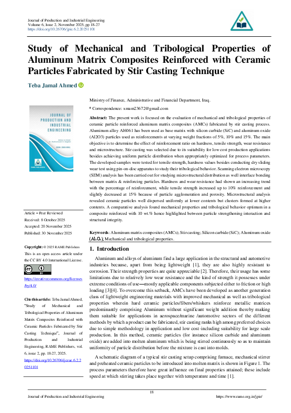 (PDF) Study of Mechanical and Tribological Properties of Aluminum ...