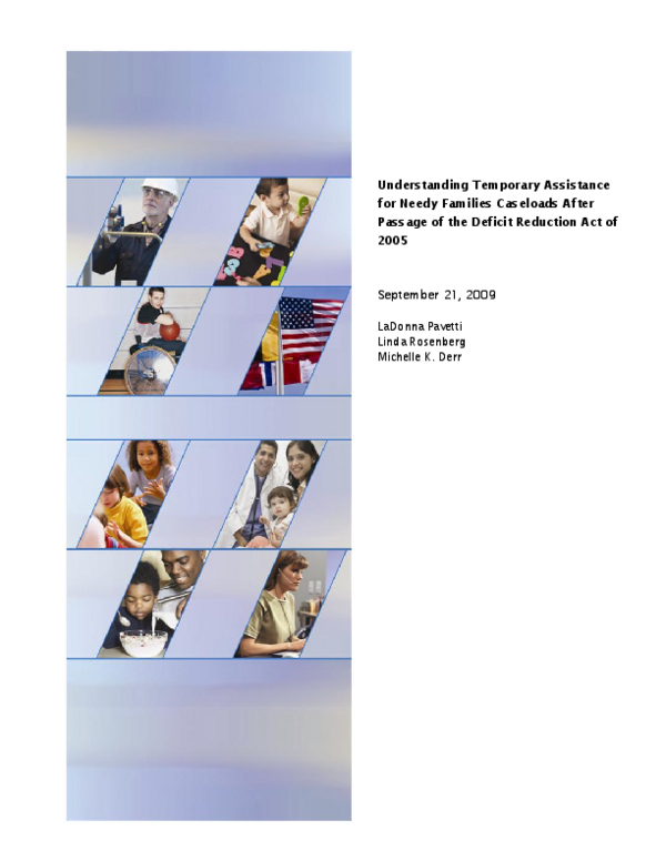 (PDF) Understanding Temporary Assistance for Needy Families Caseloads ...