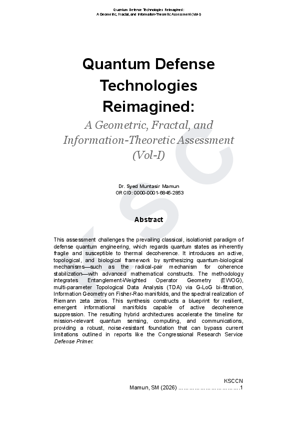 (PDF) Quantum Defense Technologies Reimagined: A Geometric, Fractal ...