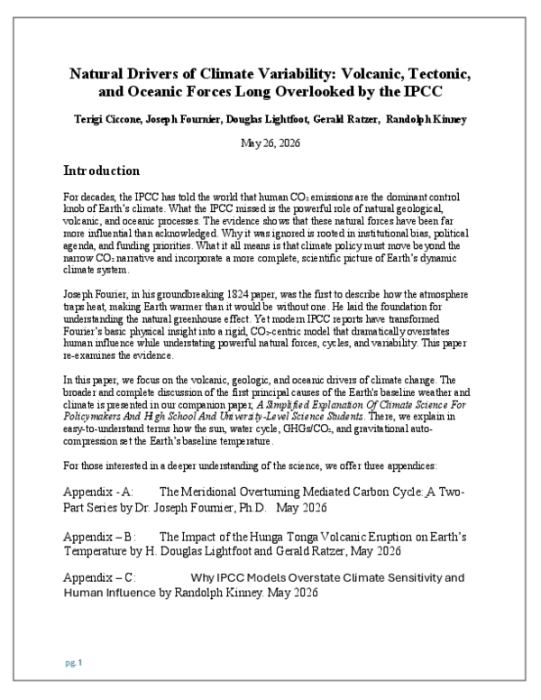 (PDF) Natural Drivers of Climate Variability: Volcanic, Tectonic, and ...