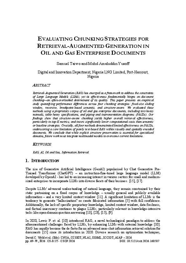 (PDF) EVALUATING CHUNKING STRATEGIES FOR RETRIEVAL-AUGMENTED GENERATION ...