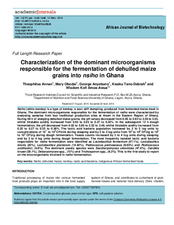 (PDF) Steeping time and dough fermentation affect the milling behaviour ...