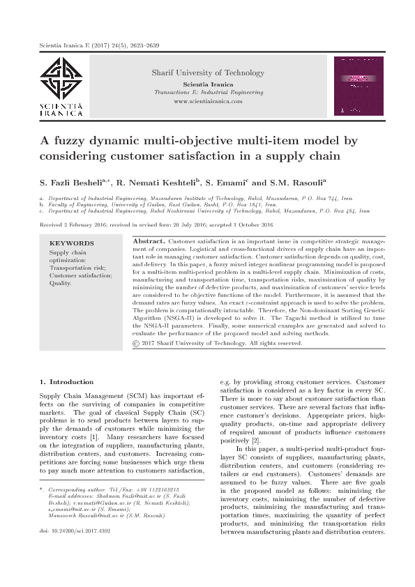(PDF) A fuzzy dynamic multi-objective, multi-item model by considering ...